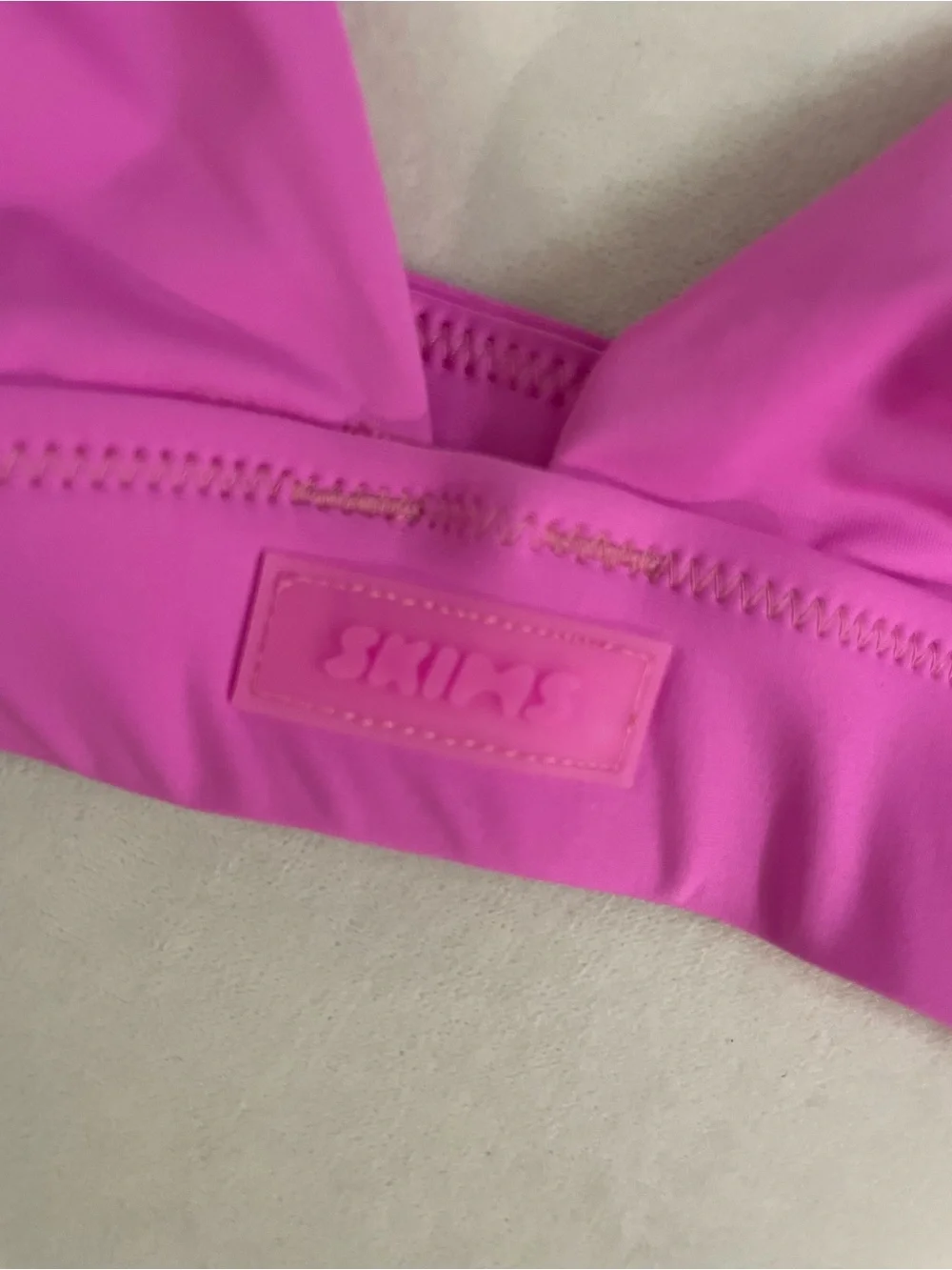 Skims 2 Piece SET NWT Bikini & Top Neon Orchid Pink Size M